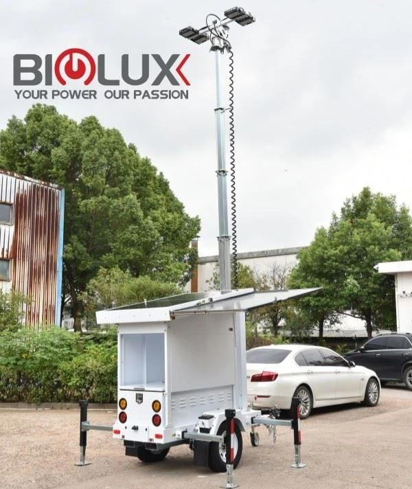 BIGLUX 2 PANEL Lighting Tower Mobile Solar Trailer With LED For