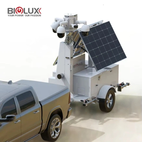 Mobile CCTV Trading nrog POE Hloov Hnub Ci Vaj Huam Sib Luag rau Kev Ruaj Ntseg