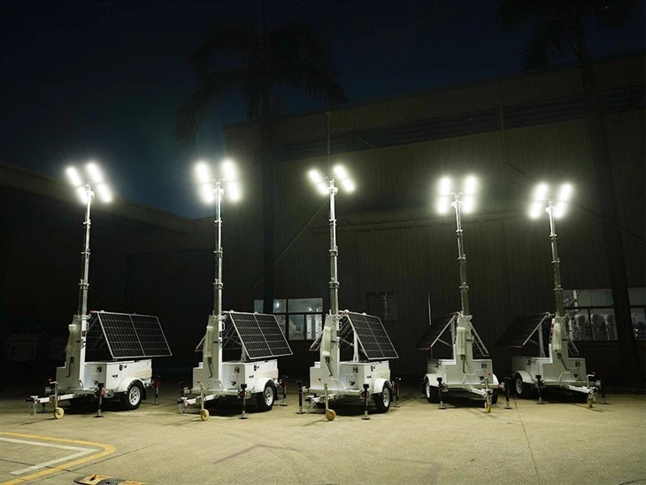 Solar Light Trailer - HiSOLO Portable For Construction Sites best