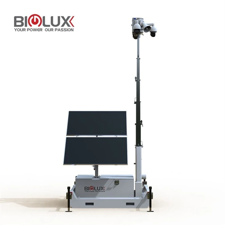 HiSKID Solar-Powered Surveillance Tower Rapid-Deployment Construction Site high quality