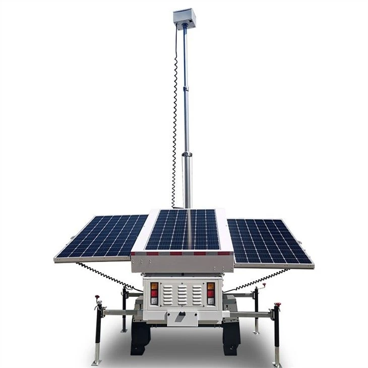 CCTV Tower With Mobile Solar Generator
