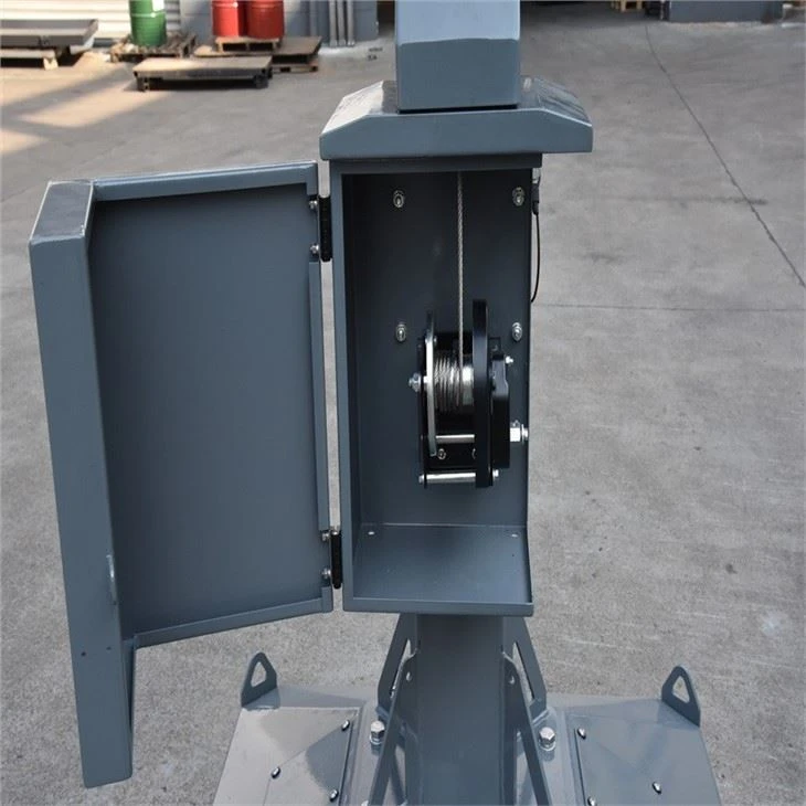 Mobile Surveillance Tower With Solar Generator