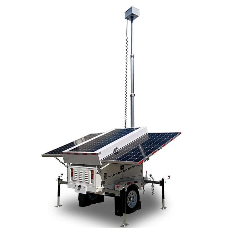 Solar Surveillance Trailer For Public Transportation