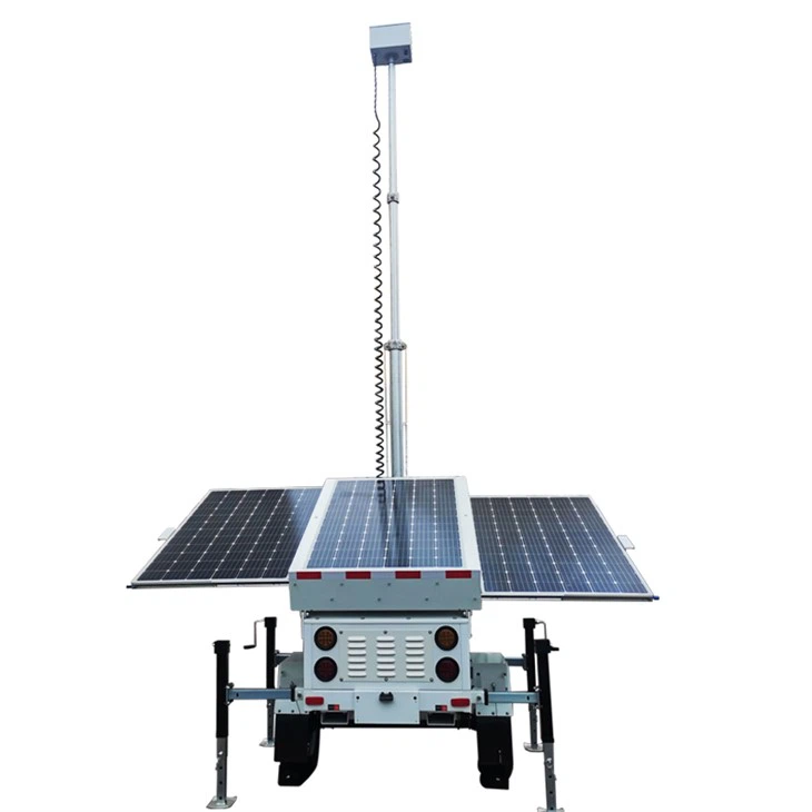 US Autonomous Solar Powered Txawb CCTV Trailer