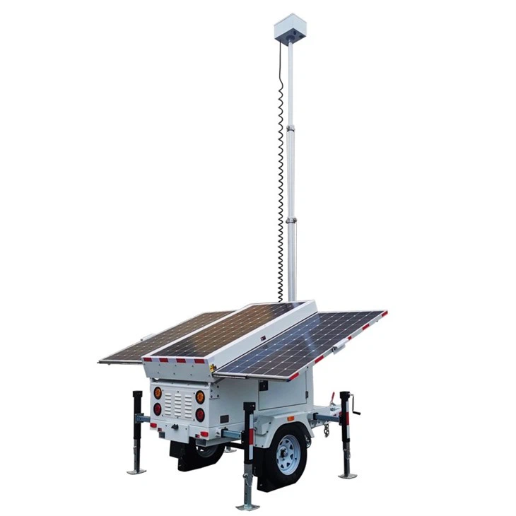 US Autonomous Solar Powered Mobile CCTV Trailer